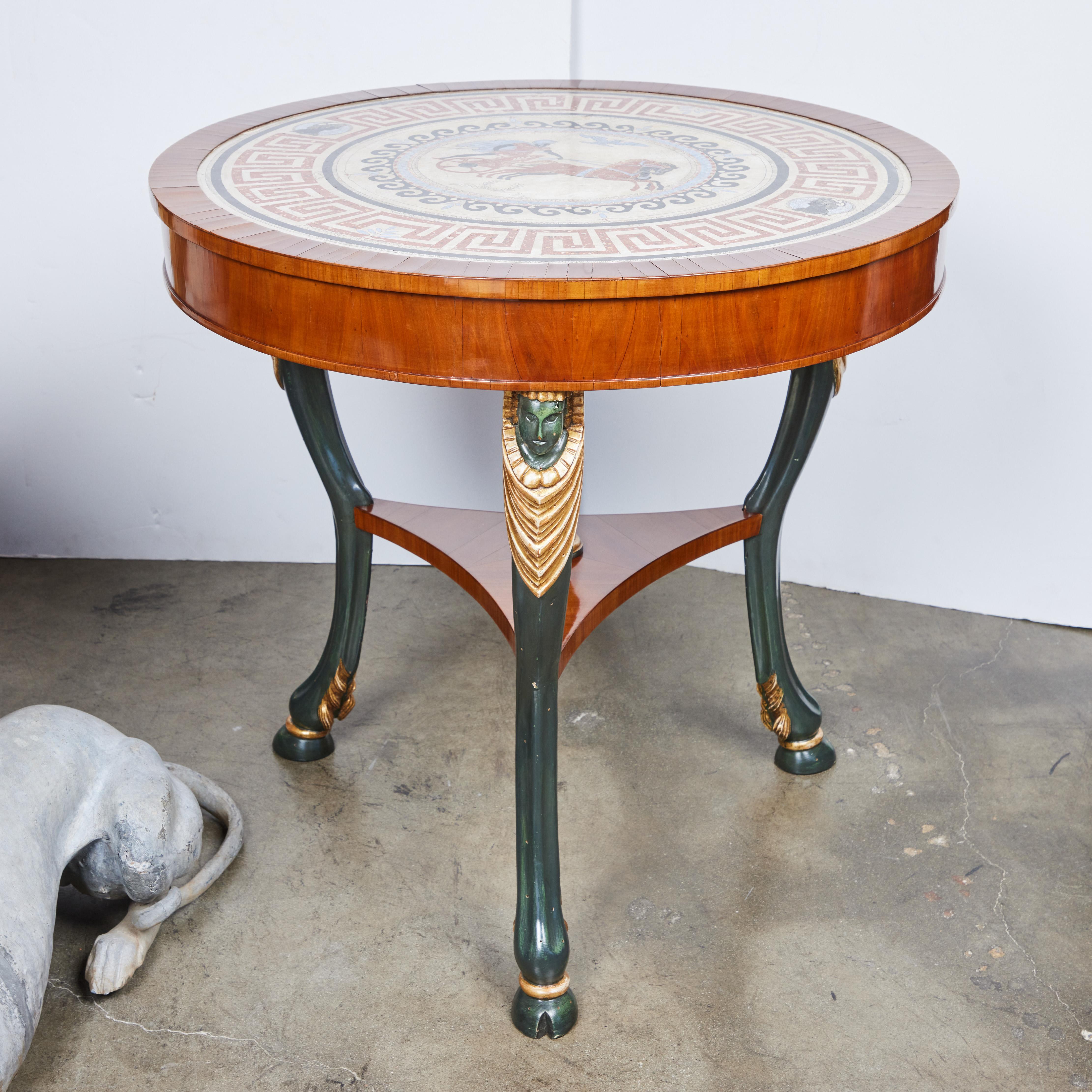 Left and Right Scagliola Top Tables For Sale 2