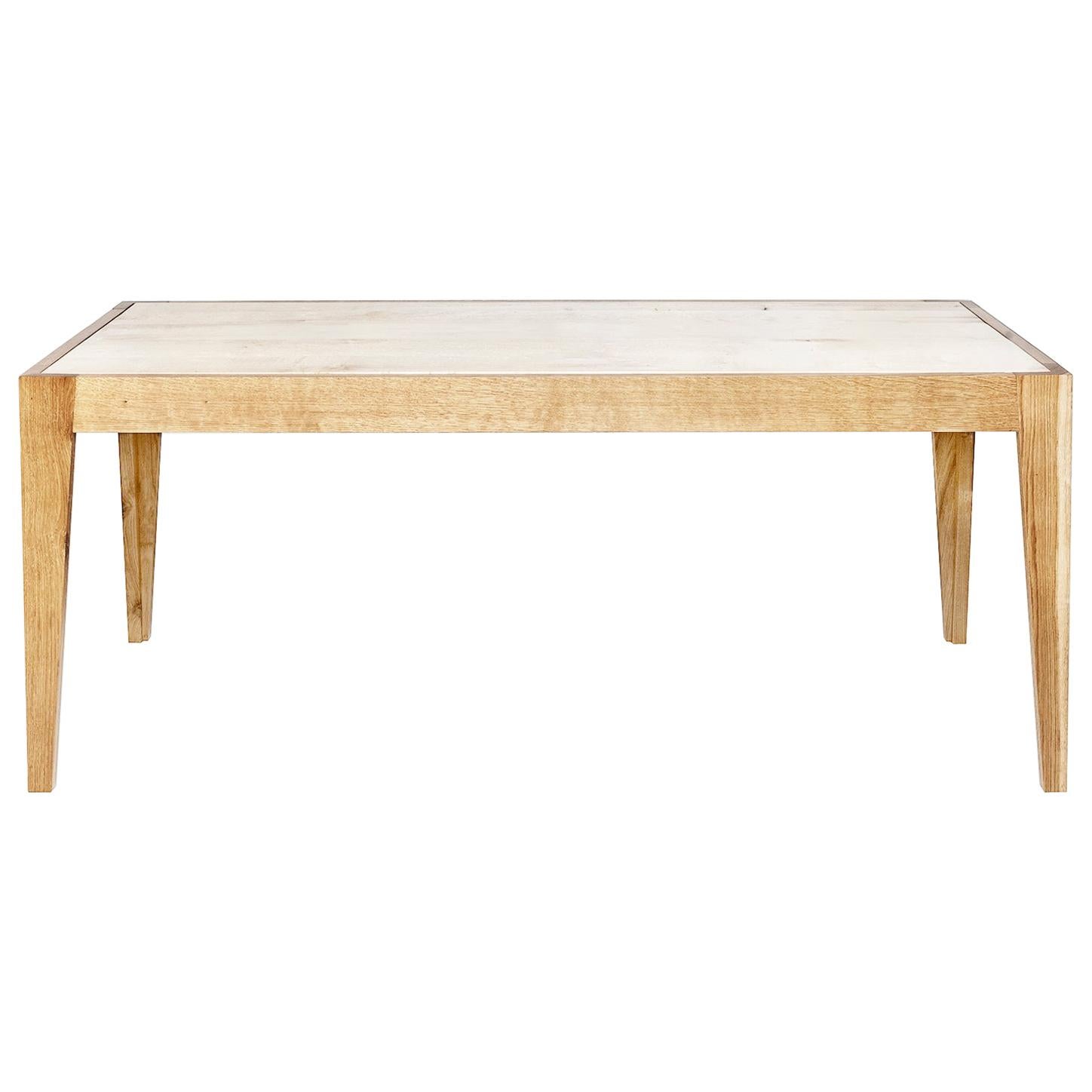 Leftover Table in Maple and Oak Solid Wood by Studio F For Sale