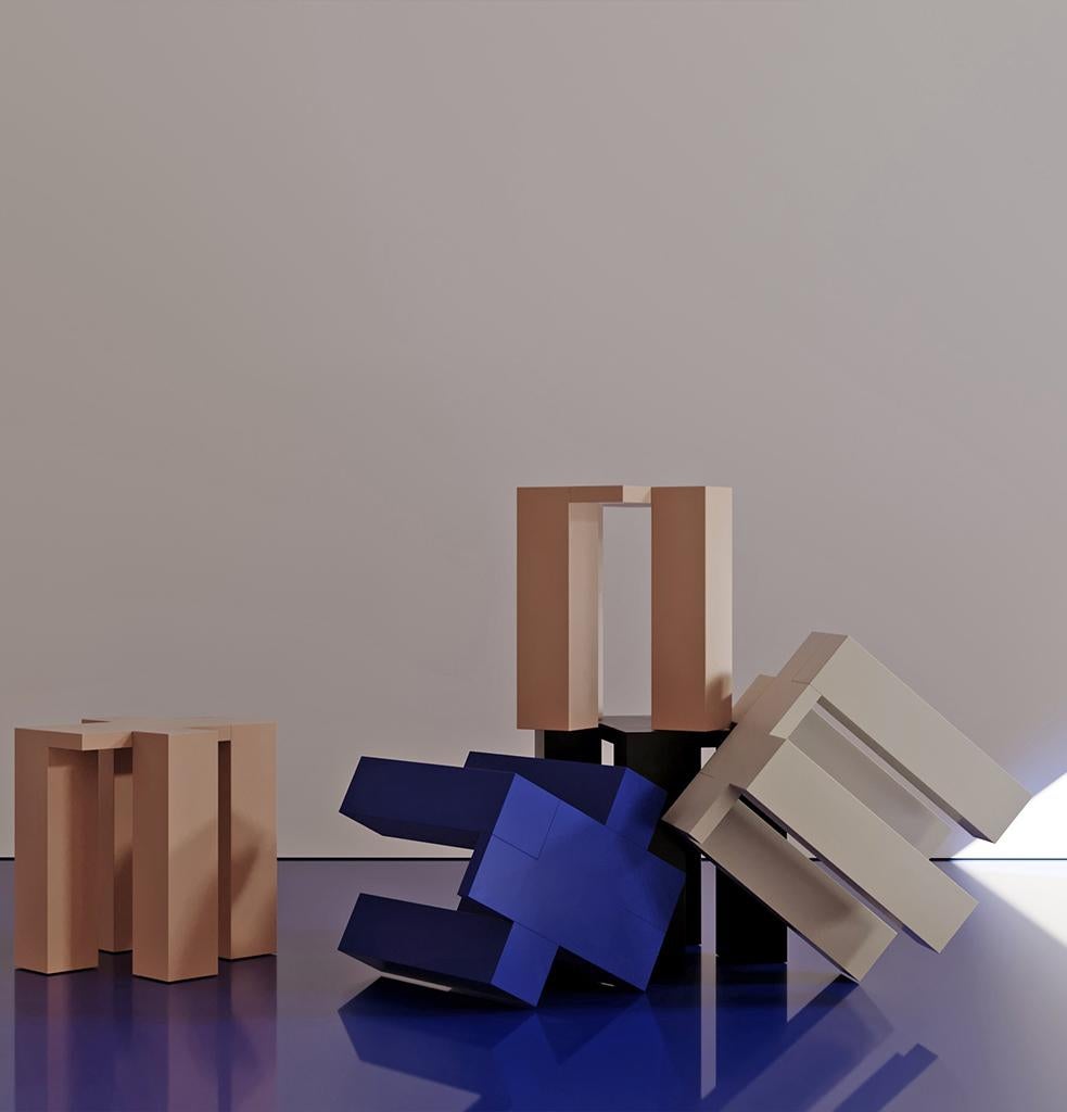 Turc Table d'appoint laquée noire Hermhaus en vente