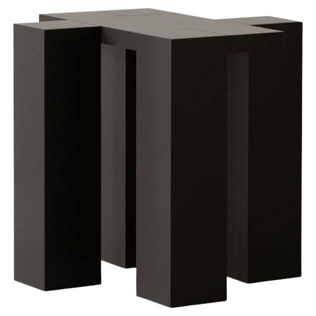 Mesa auxiliar con patas lacada en negro by Hermhaus