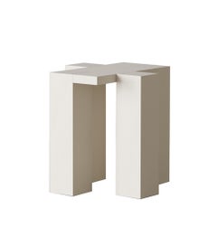 Tavolino Leg laccato blu chiaro di Hermhaus