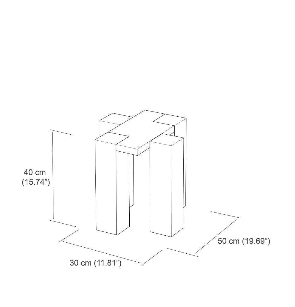 Table d'appoint laquée saumon par Hermhaus en vente 1