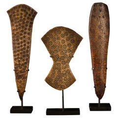 Lega People, Drc, Set of 3 Ceremonial Hammers Made of Ivory