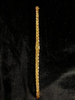 LEGACY 40 Carat Fancy Yellow Cushion Cut Diamond Bracelet  GIA Certified