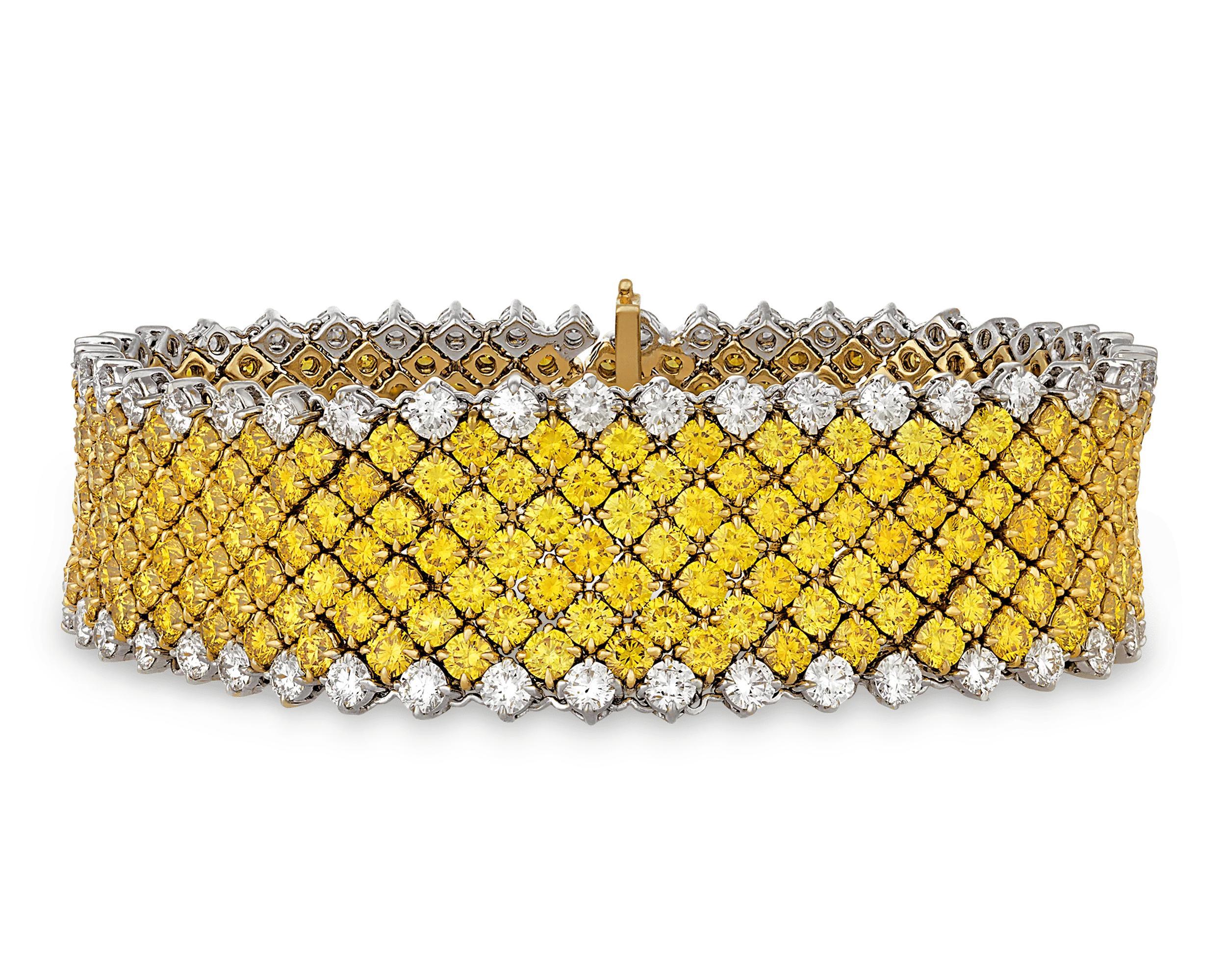 LEGACY 50 Karat Fancy Yellow natürliche Diamanten (Kissenschliff) im Angebot