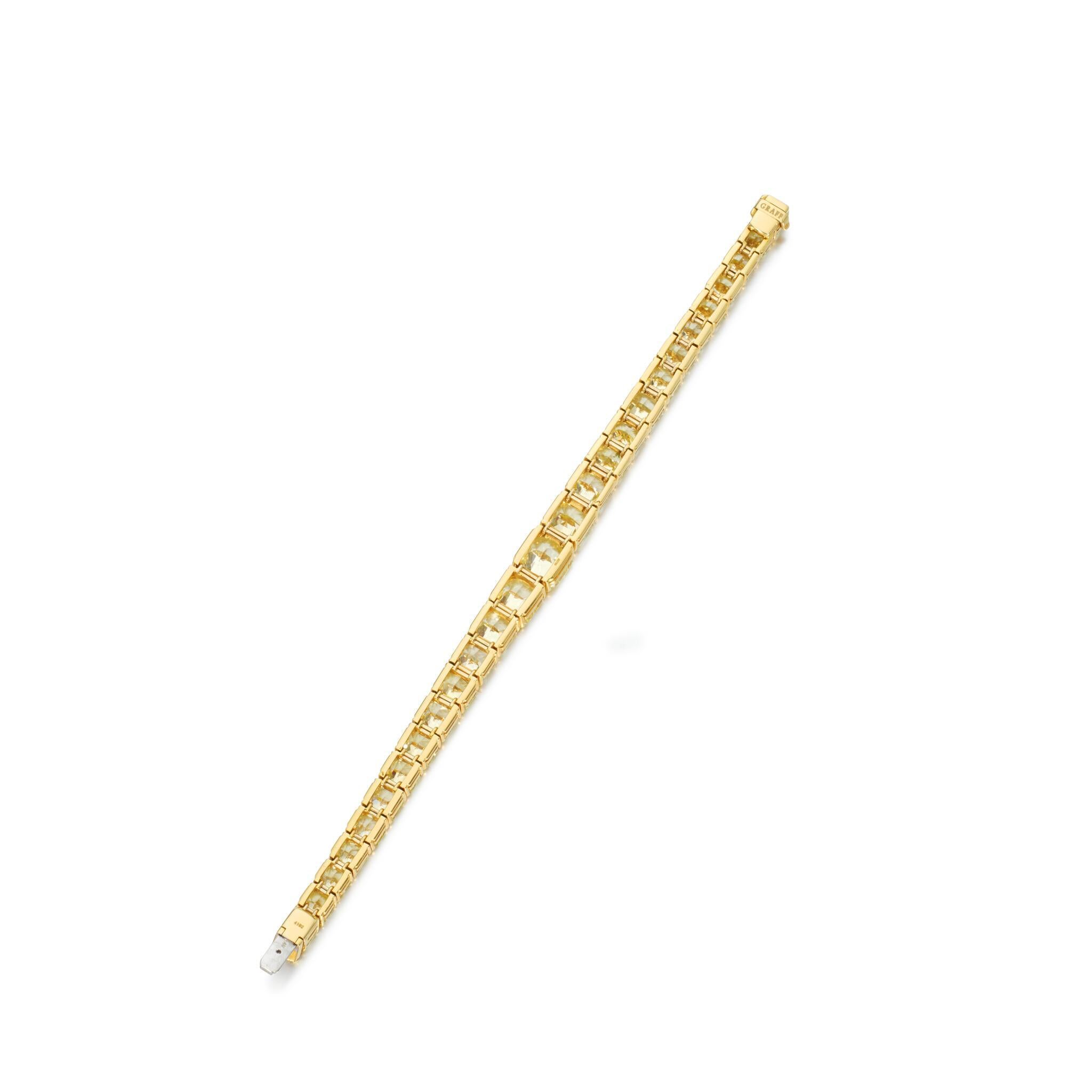 LEGACY 55 Carat  Diamants naturels de taille coussin de couleur jaune fantaisie certifiés GIA Pour femmes en vente