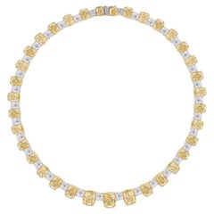LEGACY 75 Carat GIA Fancy Yellow Cushion Cut Diamonds  Heritage Creation