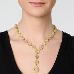 LEGACY Heritage Fancy Yellow Diamond Necklace  38 GIA certified natural diamond