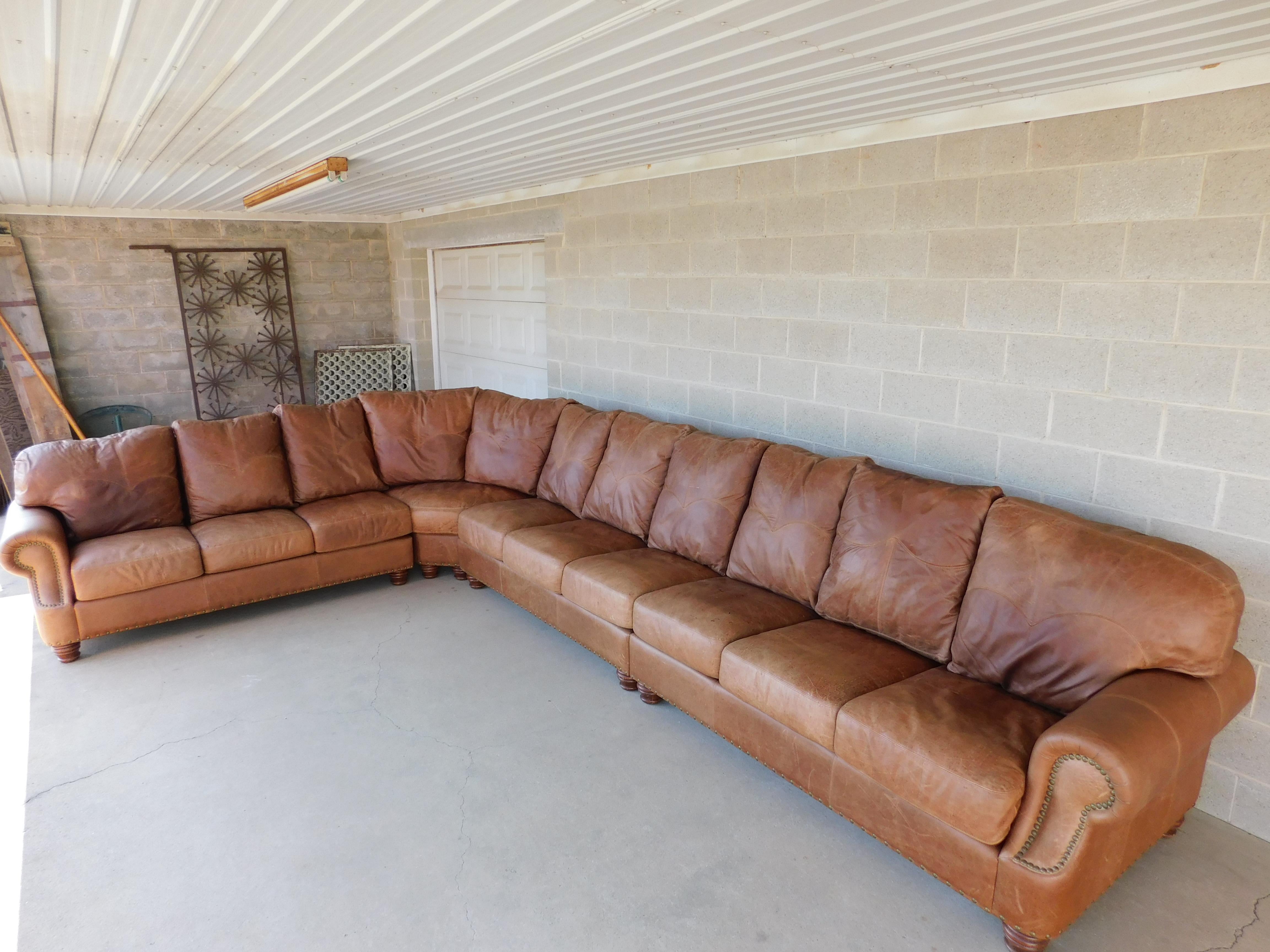 Rustic Legacy Leather International Inc. 4 Pc Sectional Sofa 