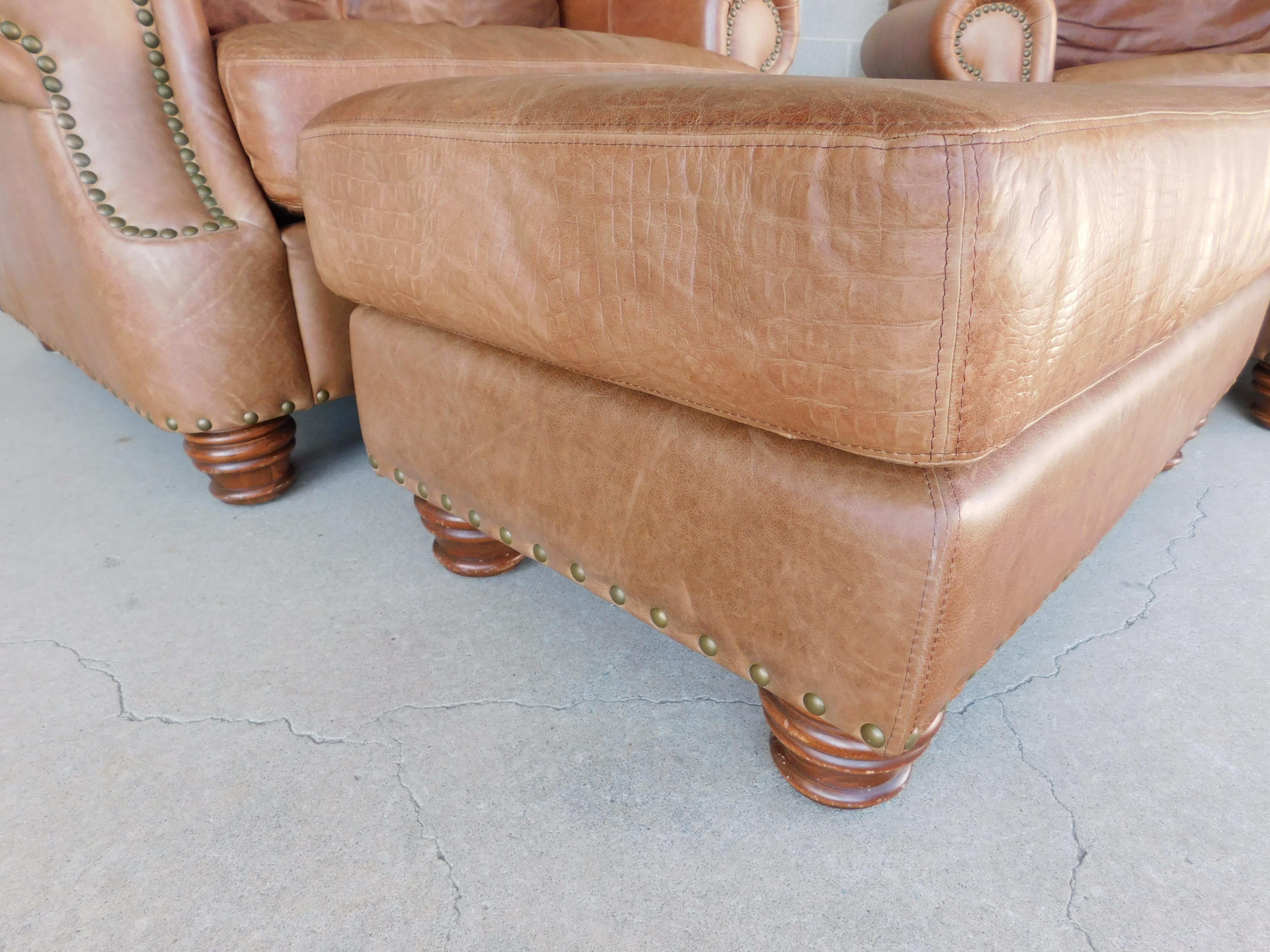 Contemporary Legacy Leather International Inc. Club Chairs & Ottomans 