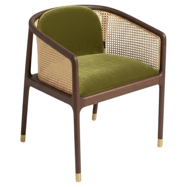 Legacy Vienna Chaise de salle à manger en velours au design intemporel - Mondo Design Studio