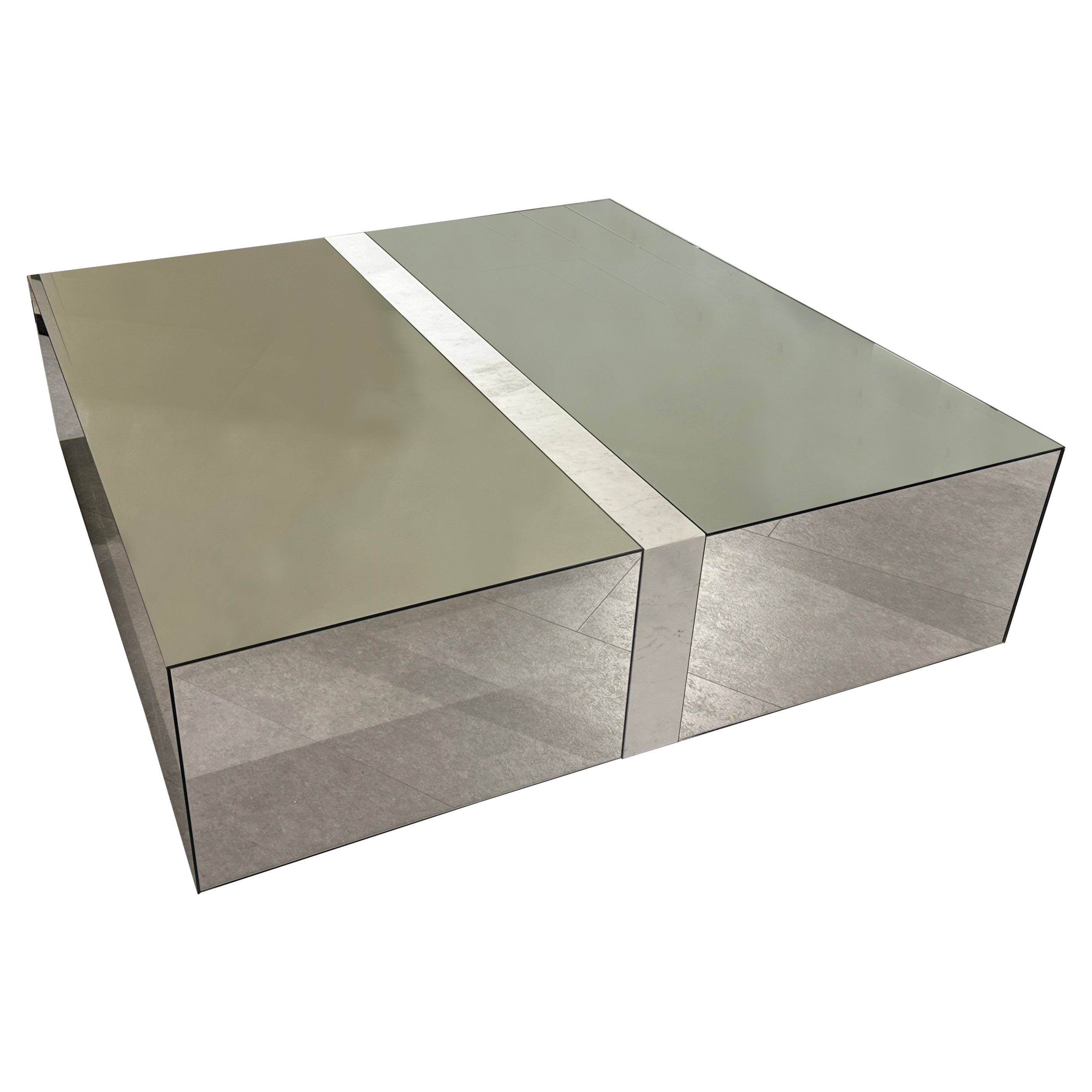 LEGADO Coffee Table Mirror and White Marble, Available Now