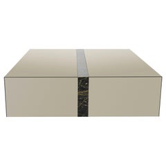 Legado Coffee Table with Mirror and Marble Combined