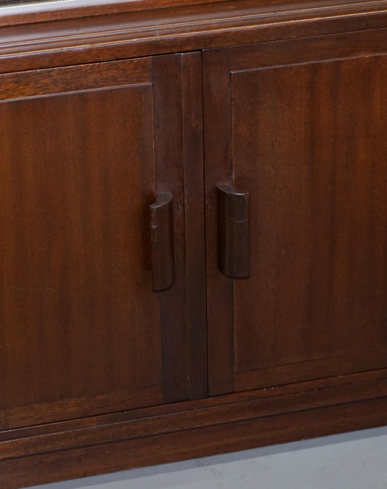 Legal Library Minty Oxford Modular Stacking Mahogany Bookcase Sliding Doors For Sale at 1stDibs