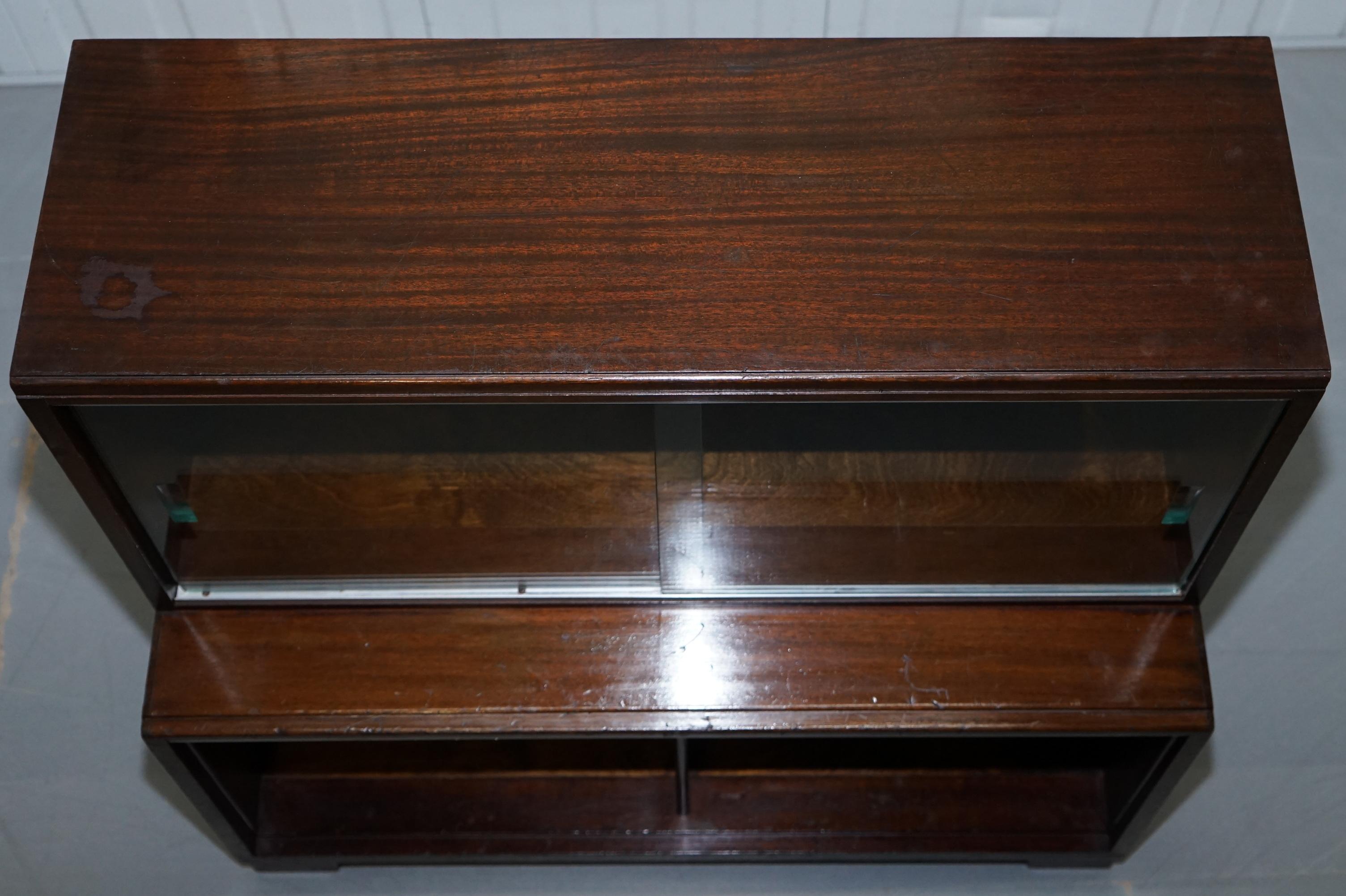 Legal Library Suite of Minty Oxford Modular Stacking Mahogany Library Bookcases 9
