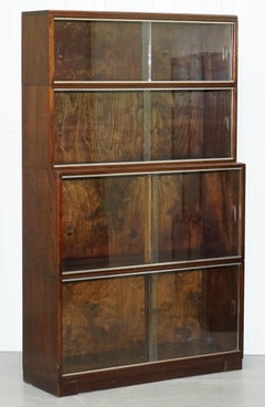 Legal Library Suite of Minty Oxford Modular Stacking Mahogany Library Bookcases