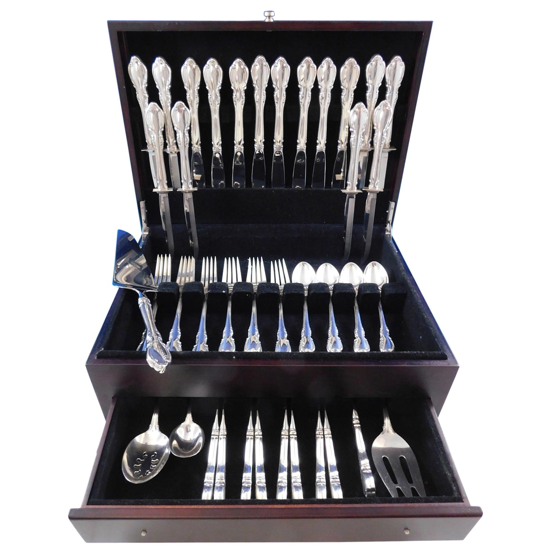 Legato by Towle Sterling Silver Flatware Set for 8 Service 54 Pieces