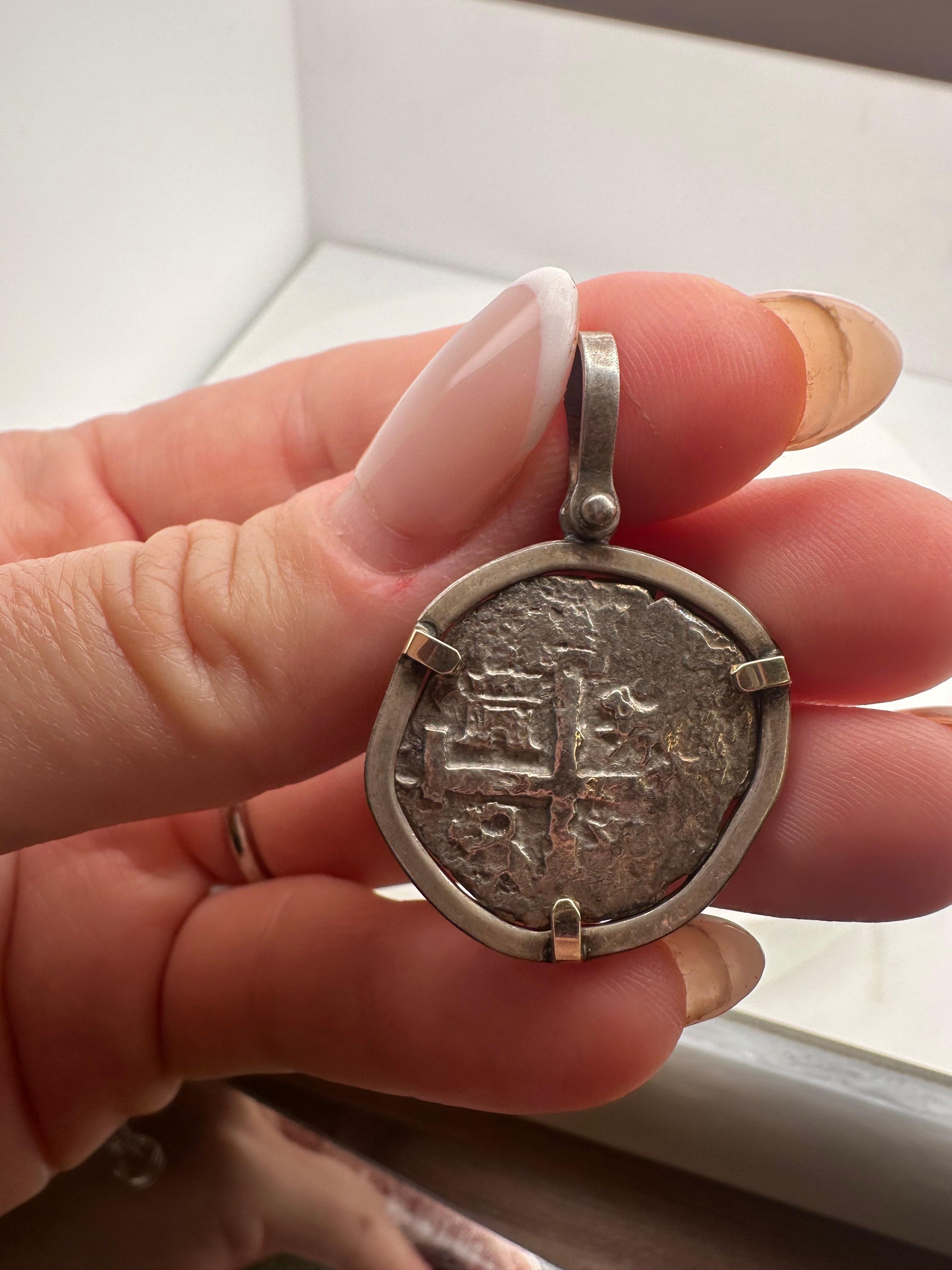 Legendäre Atocha- Münze Mel Fishers Münze authentisch, nicht Reproduktion für Damen oder Herren im Angebot