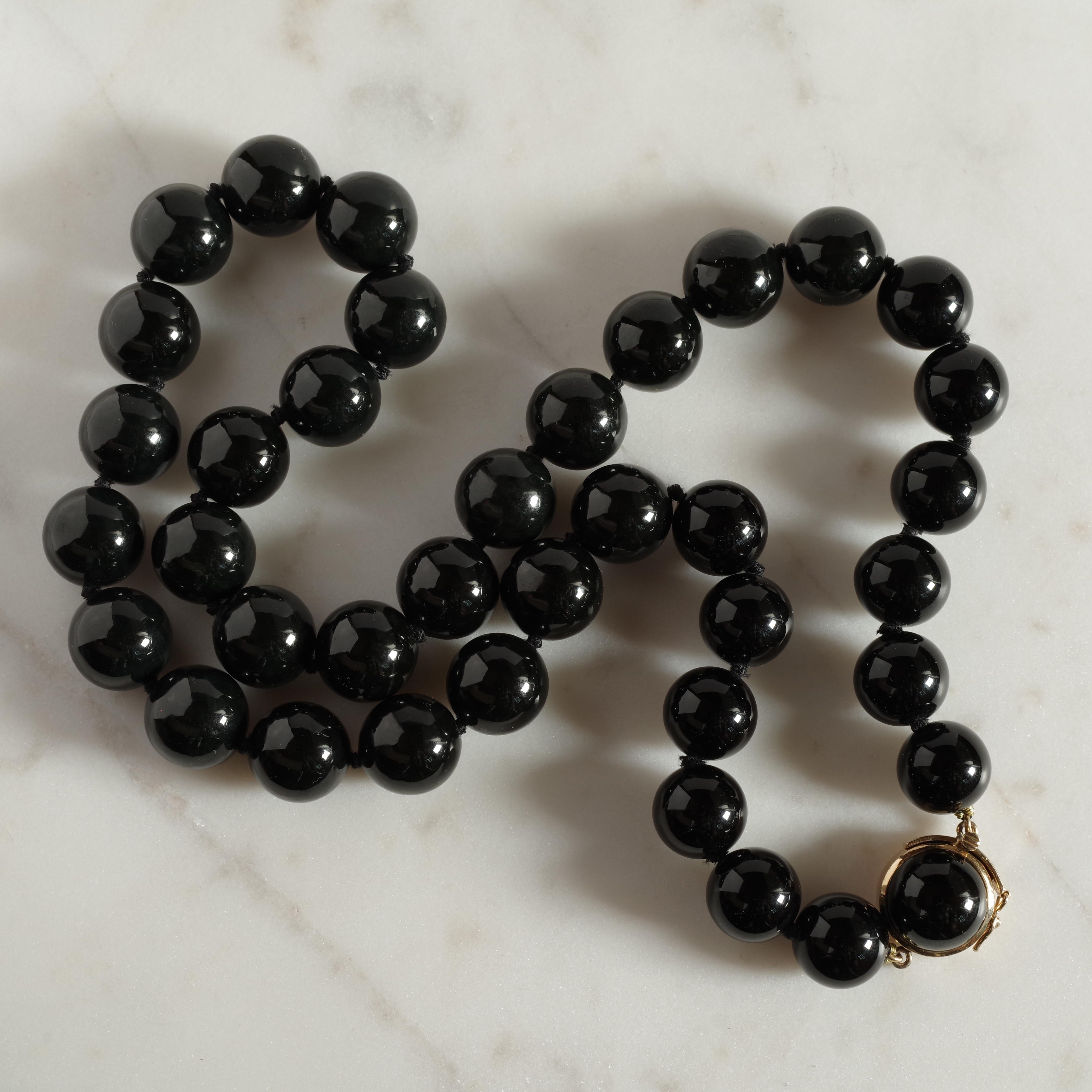 Black Jade Necklace Gump's San Francisco 4