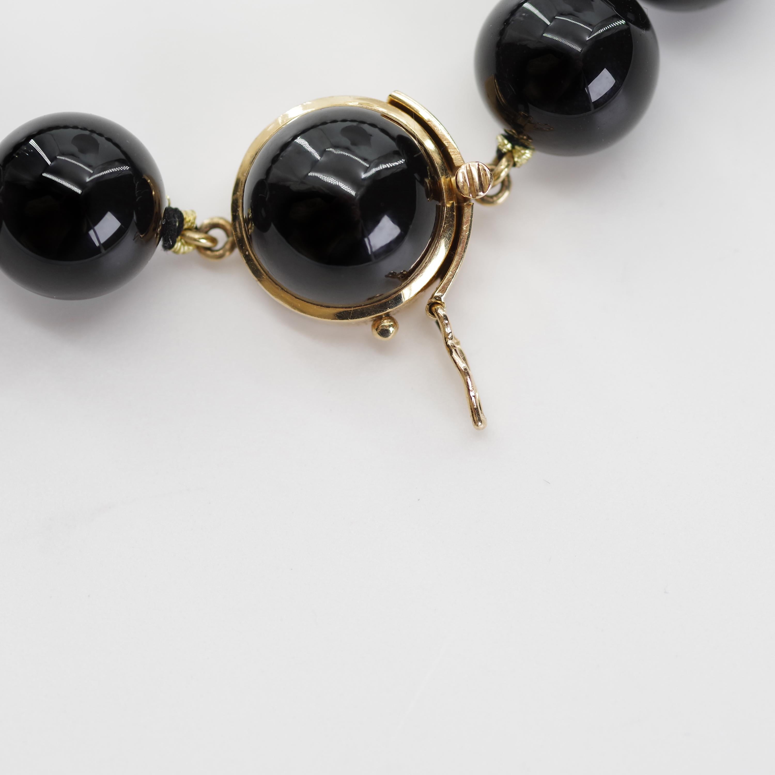 black jade crystal necklace