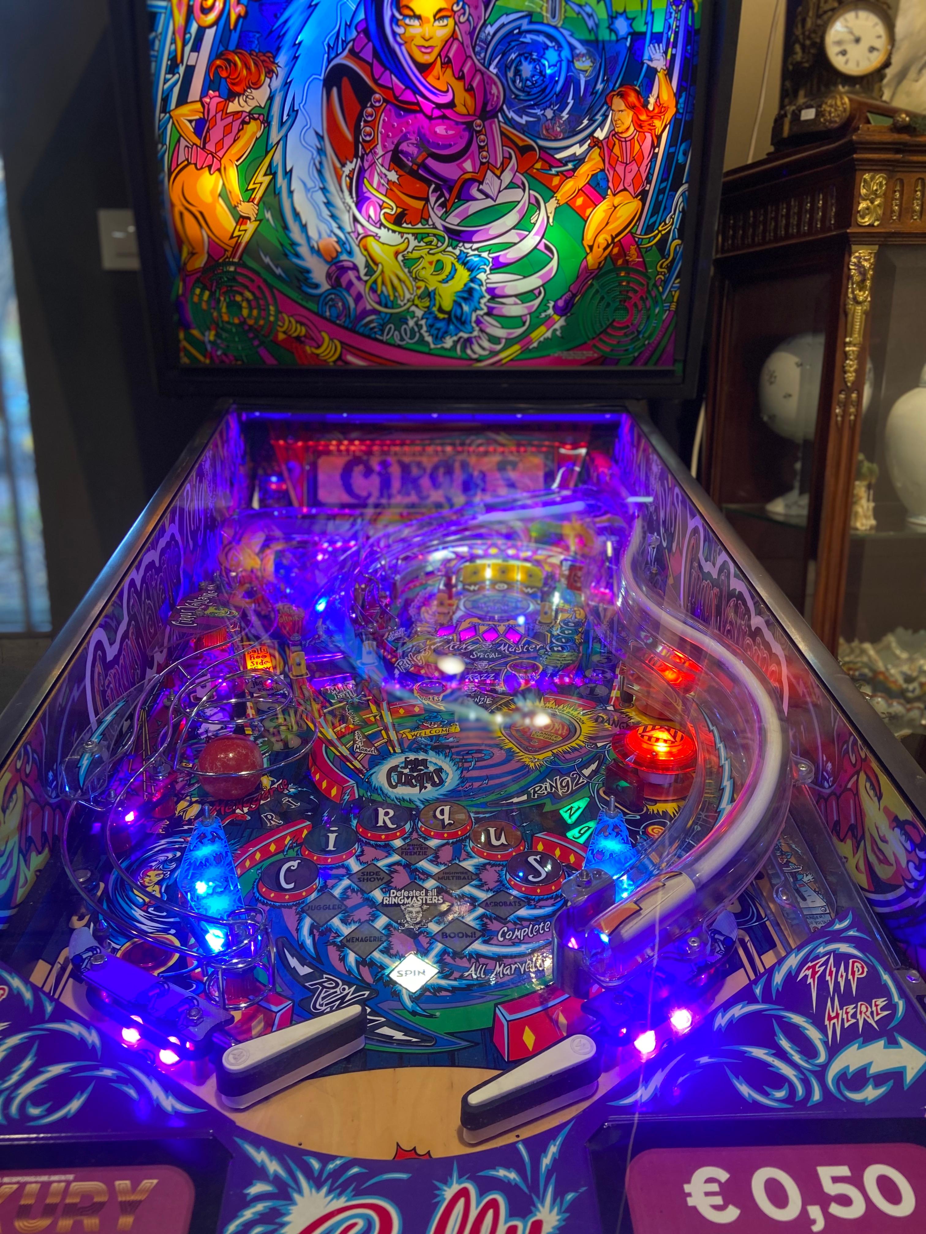 Legendary Circus Voltaire Pinball Game by Williams Electronic Games Made in 1997 For Sale 2
