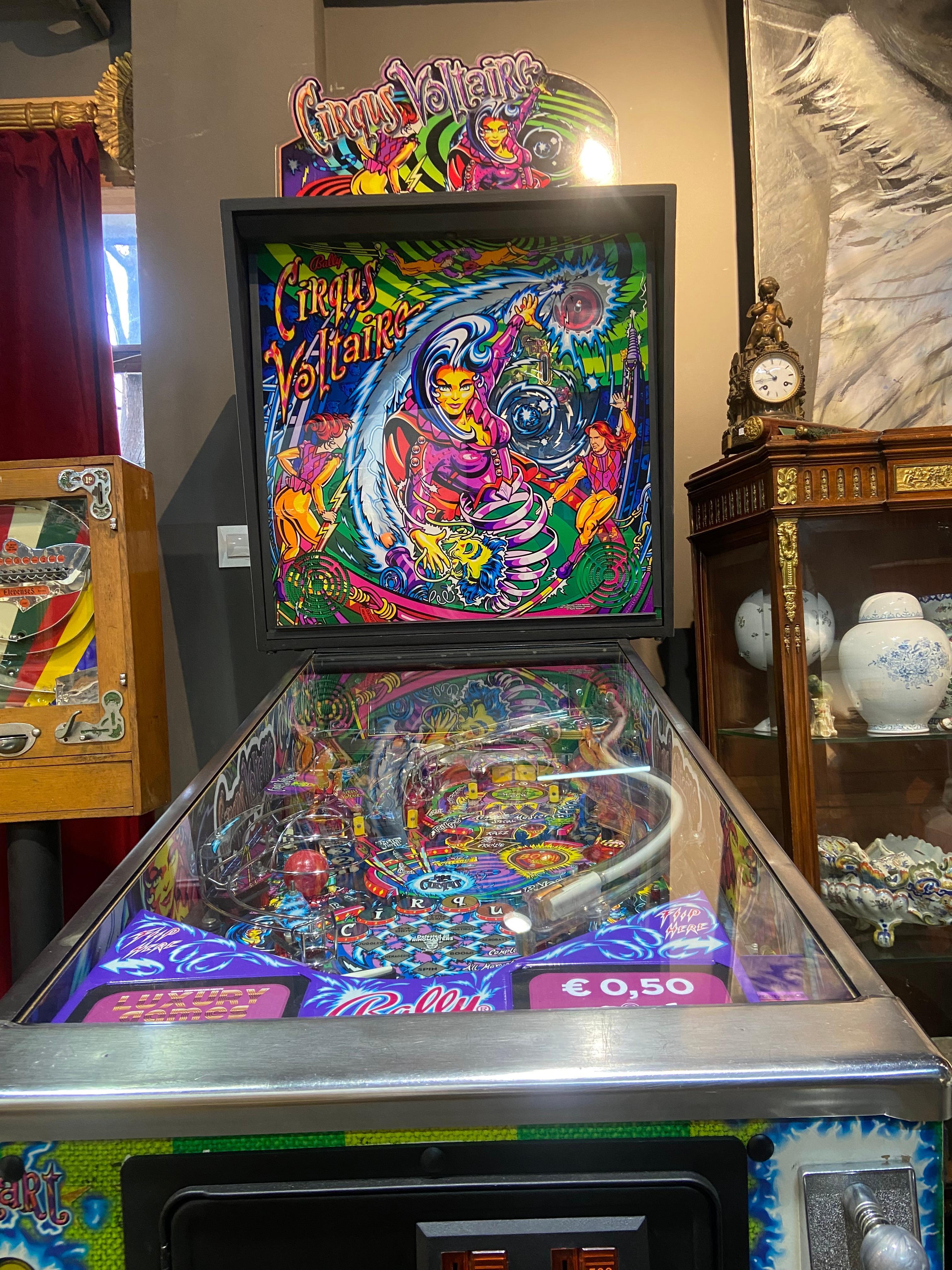 American Legendary Circus Voltaire Pinball Game by Williams Electronic Games Made in 1997 For Sale