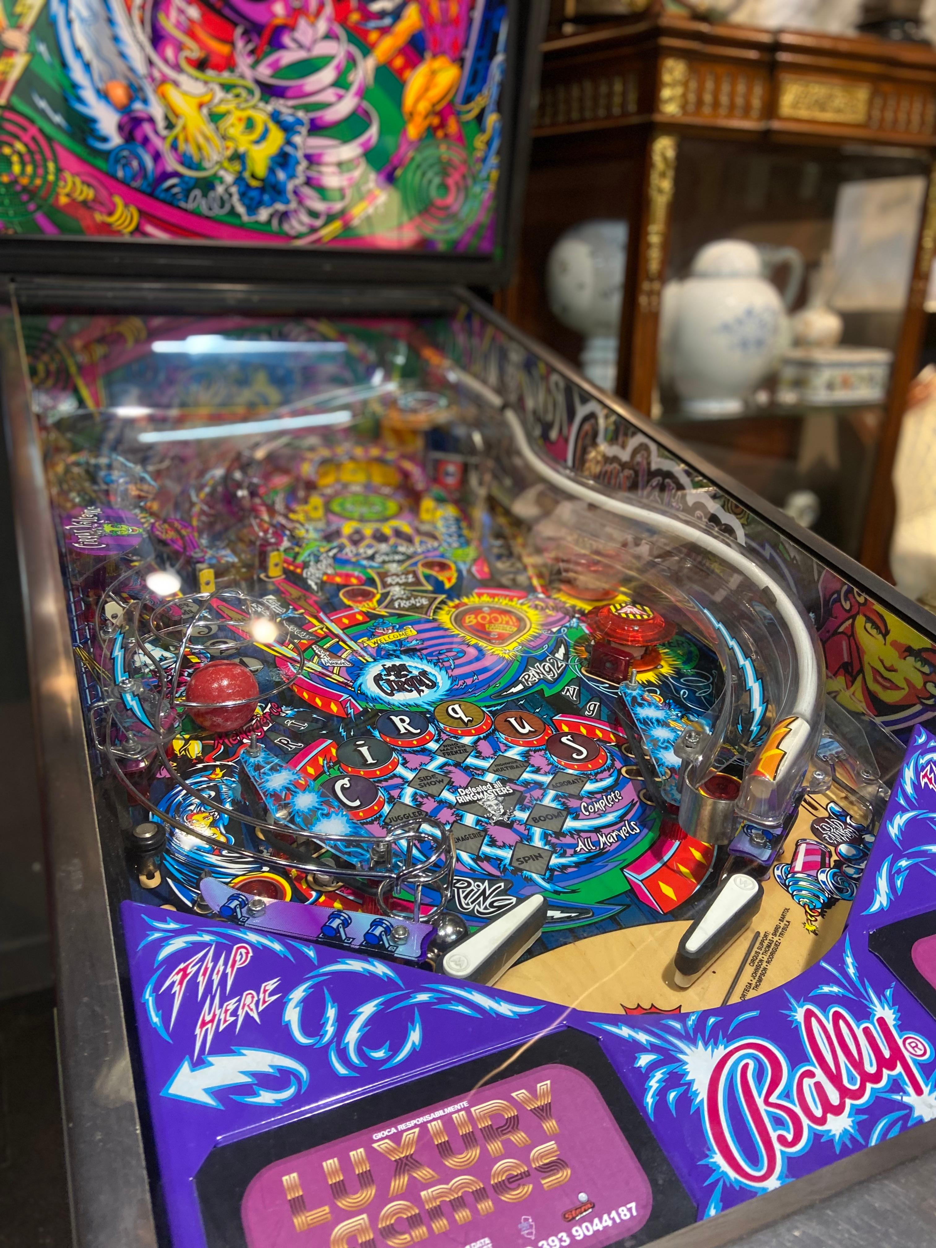 Legendary Circus Voltaire Pinball Game by Williams Electronic Games Made in 1997 In Good Condition For Sale In Sofia, BG