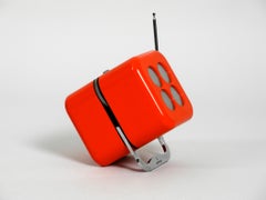 Legendary Orange Cube Radio by Dario & Mario Bellini for Siemens, 1968
