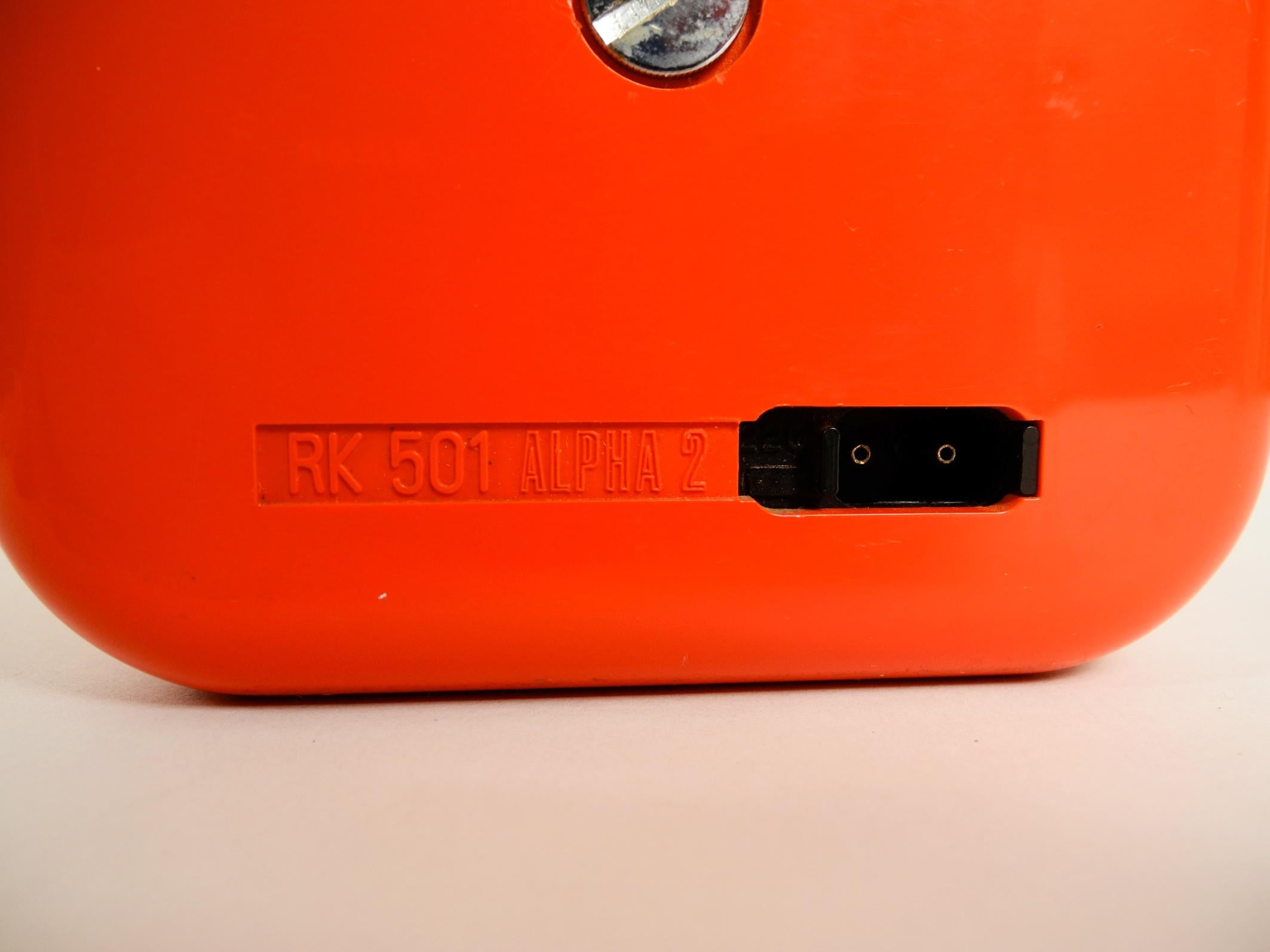 Space Age Legendary Orange Cube Radio by Dario & Mario Bellini for Siemens, 1968