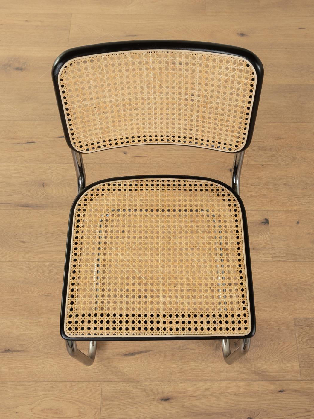 Stainless Steel Legendary tubular steel chairs S 32 & S 64, Marcel Breuer for Thonet