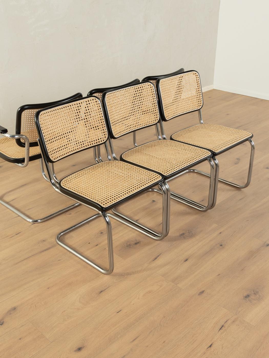 Legendäre Stahlrohrstühle S 32 & S 64, Marcel Breuer für Thonet (Deutsch) im Angebot