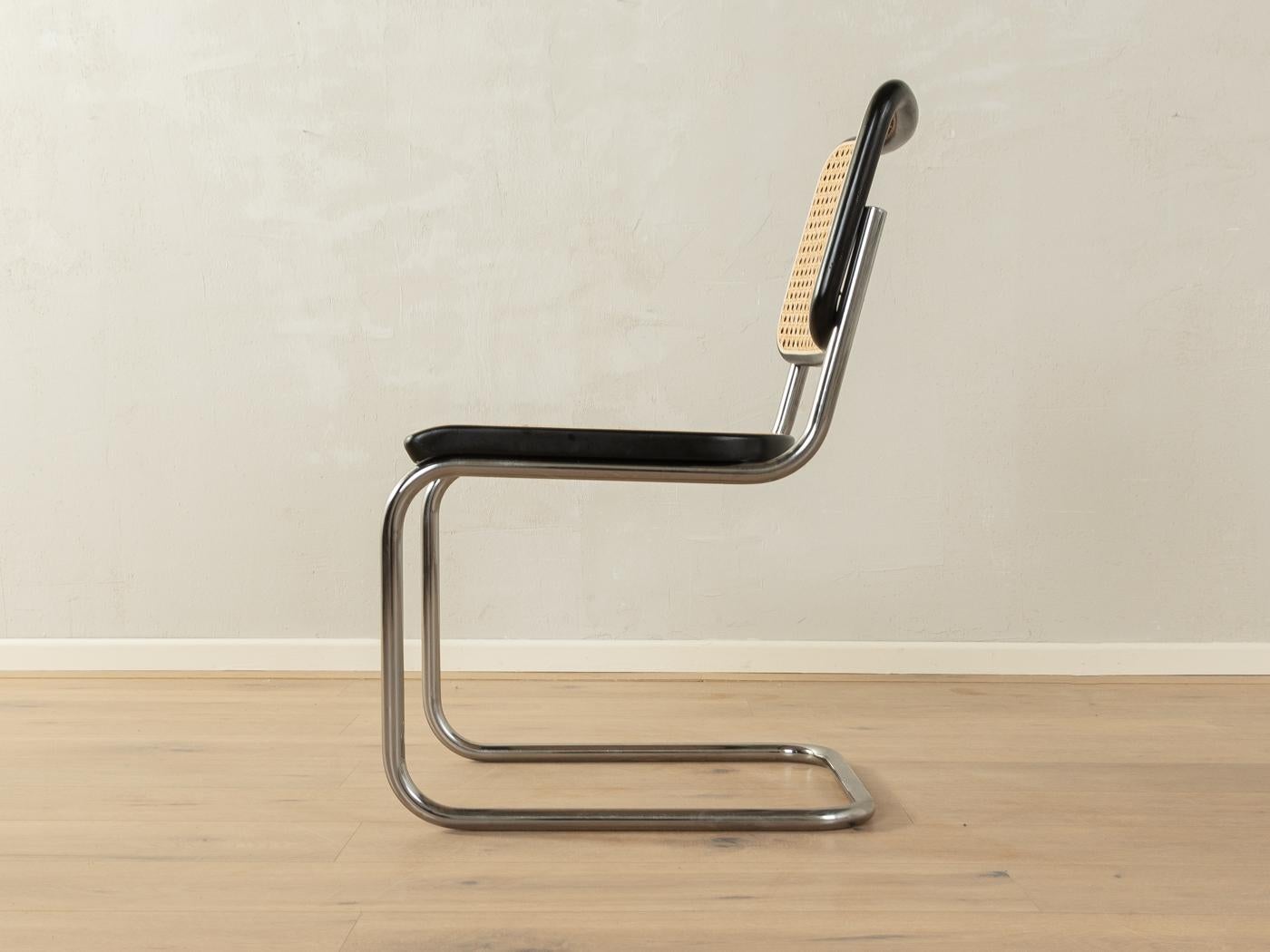Bauhaus Legendary tubular steel chairs S 32 & S 64, Marcel Breuer for Thonet For Sale