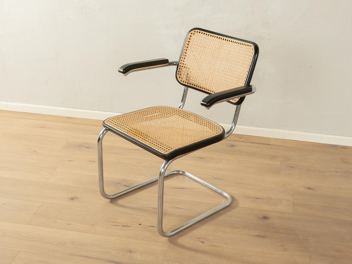 Mid-20th Century Legendary tubular steel chairs S 32 & S 64, Marcel Breuer for Thonet