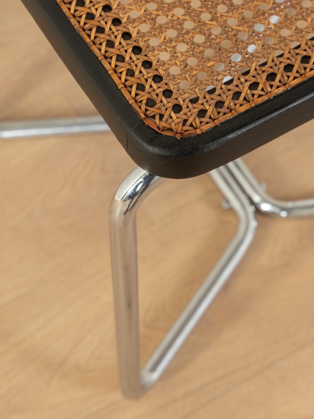 German Legendary tubular steel stool, model B 56, Marcel Breuer for Thonet