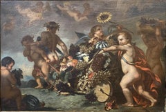 Des Enfants Traînant Un Chariot Chargé de Fruits