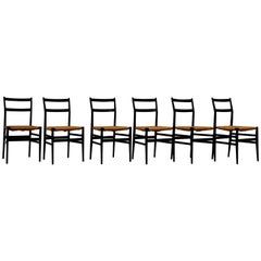 Leggera Chairs by Gio Ponti for Cassina, Milano, 1960s Leggera Chairs by Gio Ponti for Cassina, Milano, 1960s