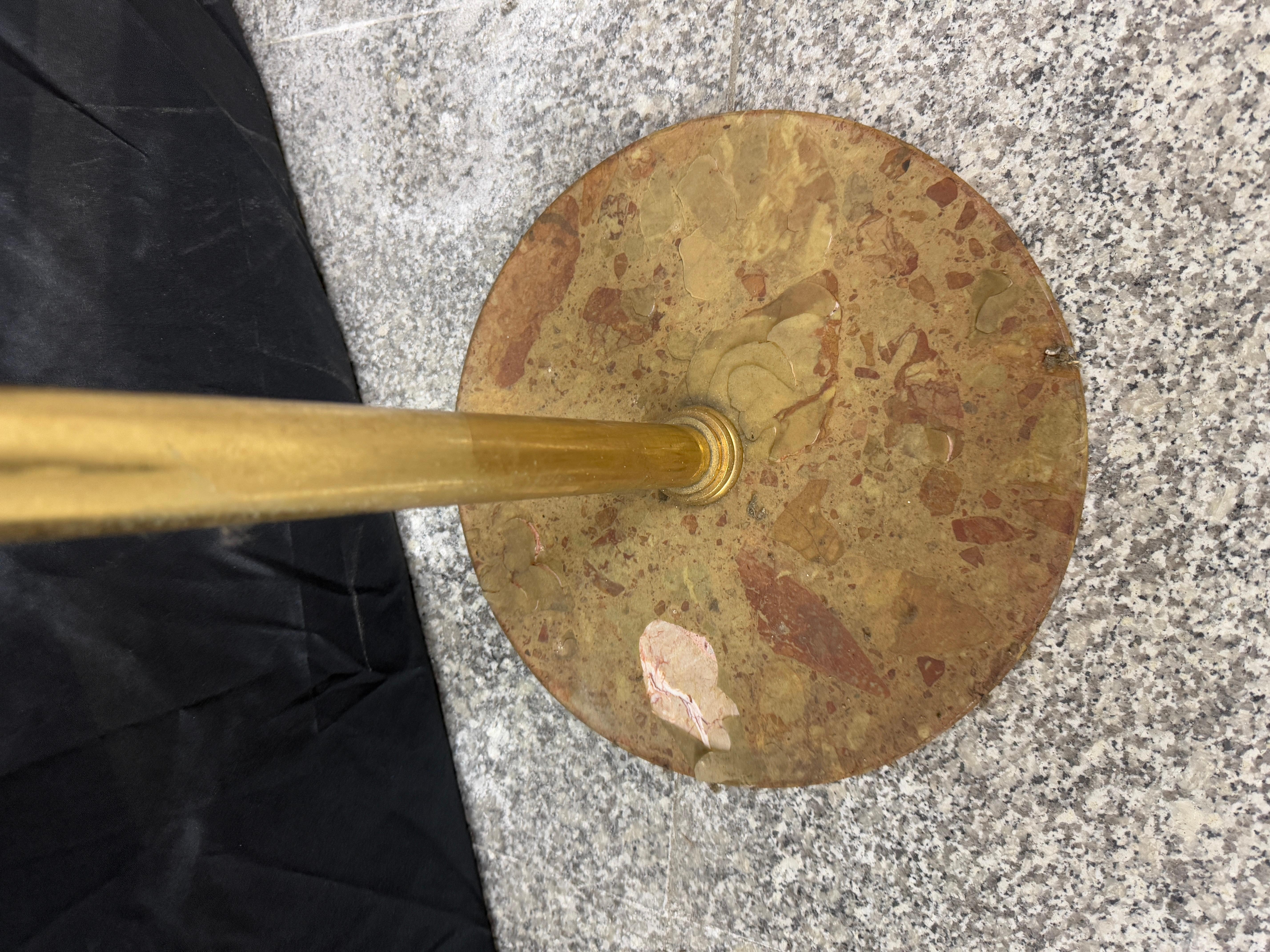 20th Century Pupitre d'autel en laiton avec base en marbre italien des années 1990 en vente