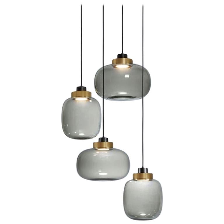 Legier Contemporary Chandelier Blown Glass Murano Inspired by Corrado Dotti