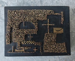 "L'Église" ("The Church") Nail Relief by Tihomir Savić "Tica", Yugoslavia, 1962