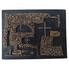 "L'Église" ("The Church") Nail Relief by Tihomir Savić "Tica", Yugoslavia, 1962