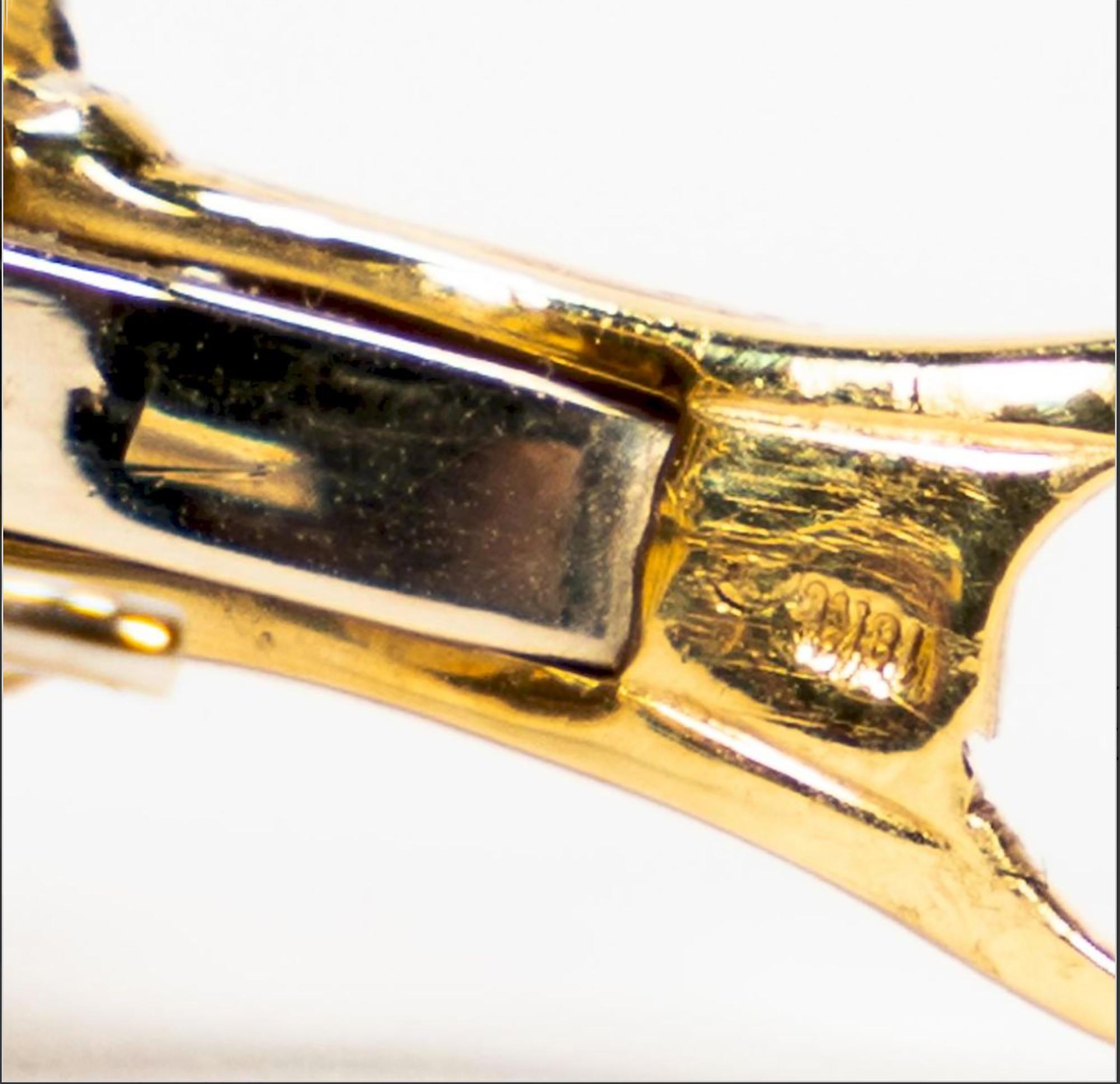 Contemporary Legnazzi Giraffe Safari 18 Karat Yellow Gold and Enamel Bracelet For Sale