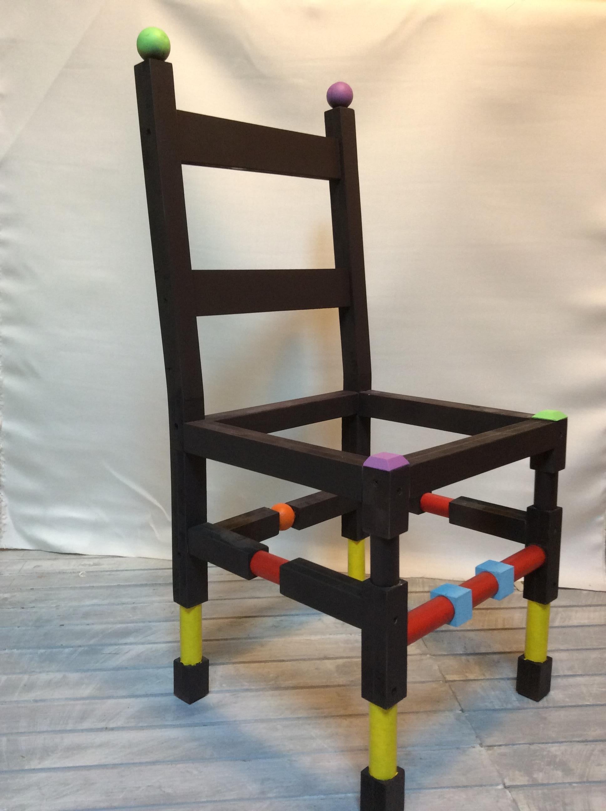 Post-Modern Lego Chair by Andrea Giomi For Sale