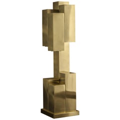 Lego Table Lamp, in Solid Brass, Florence, Italy