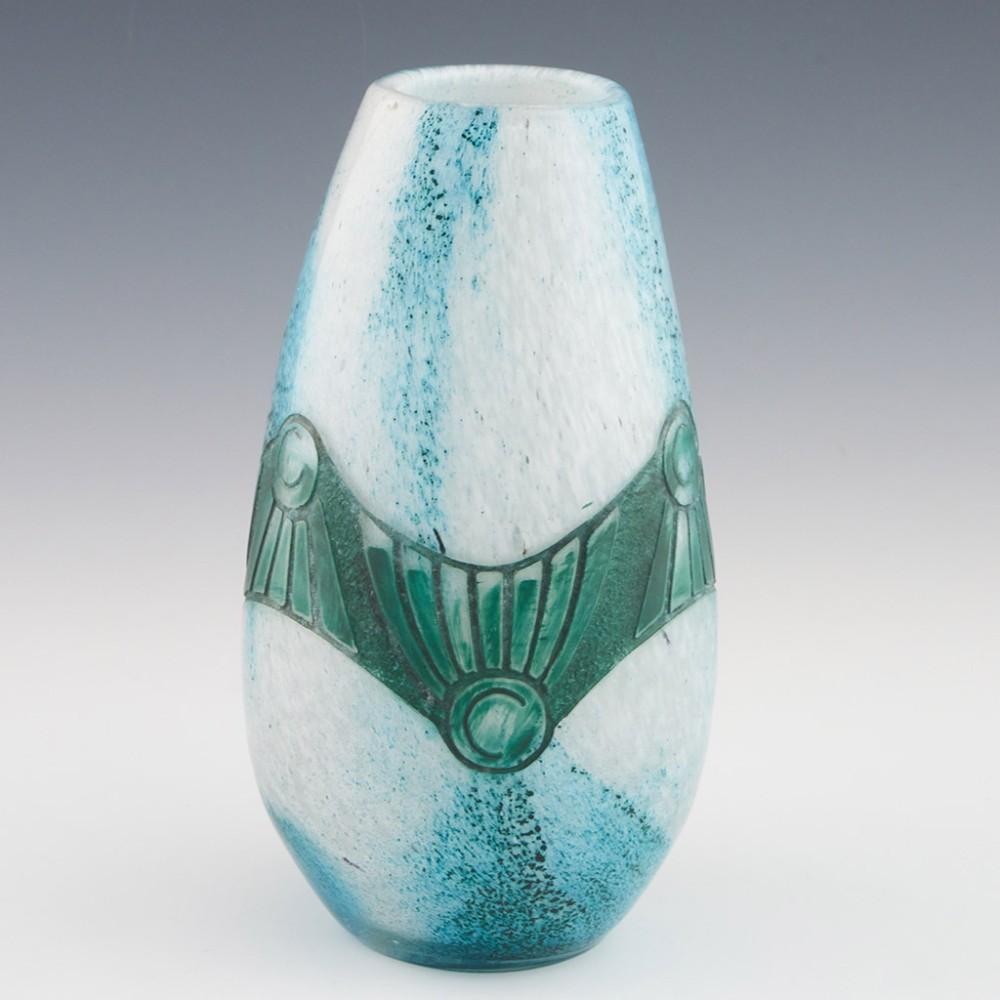 Stained Legras Art Deco Vase For Sale