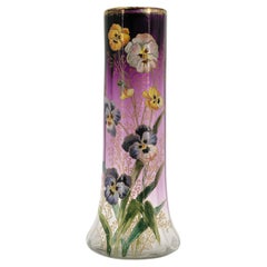 Vaso smaltato Art Nouveau LEGRAS, 1890
