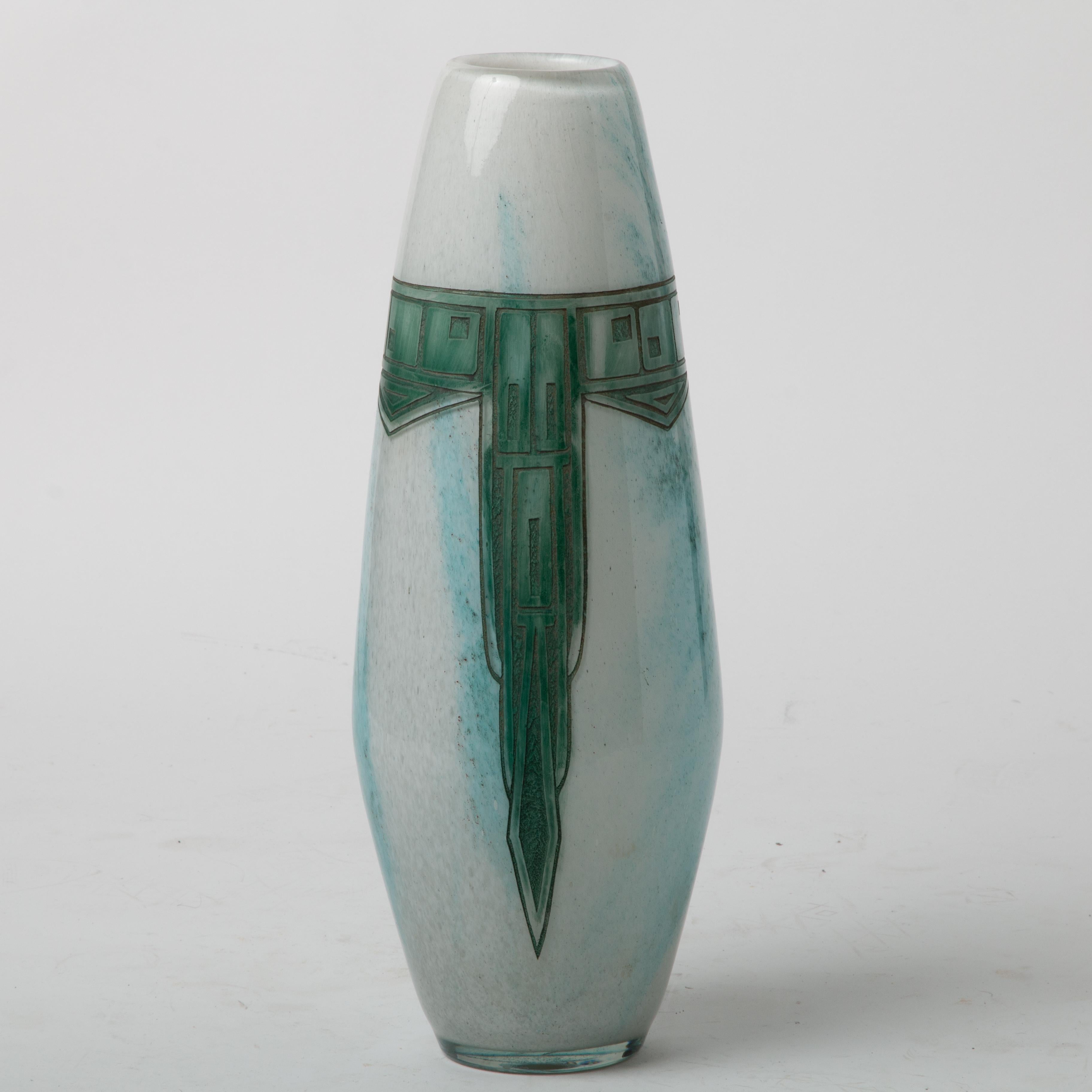 legras glass vase