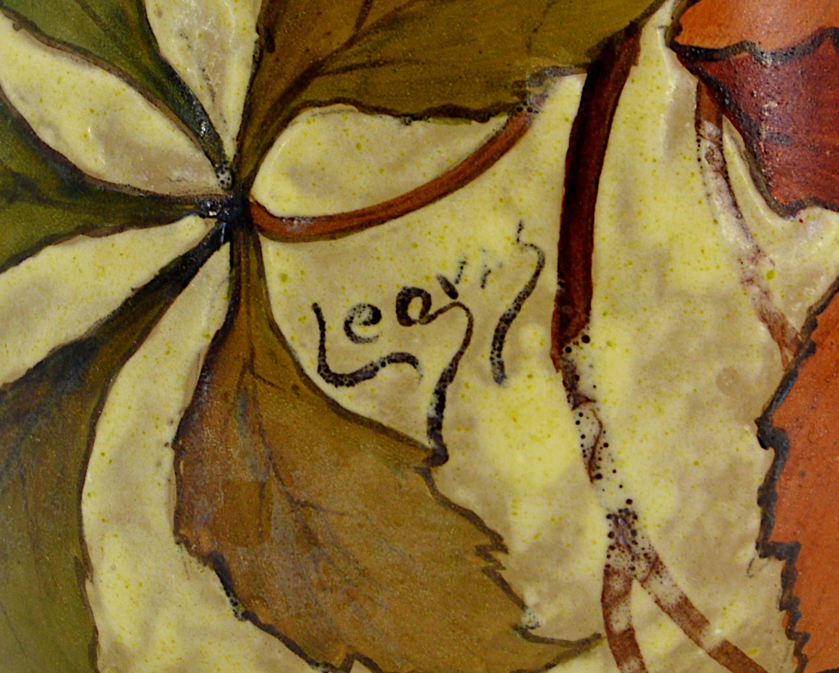 Legras Jarrón esmaltado Art Nouveau francés, Principios del siglo XX principios del siglo XX en venta