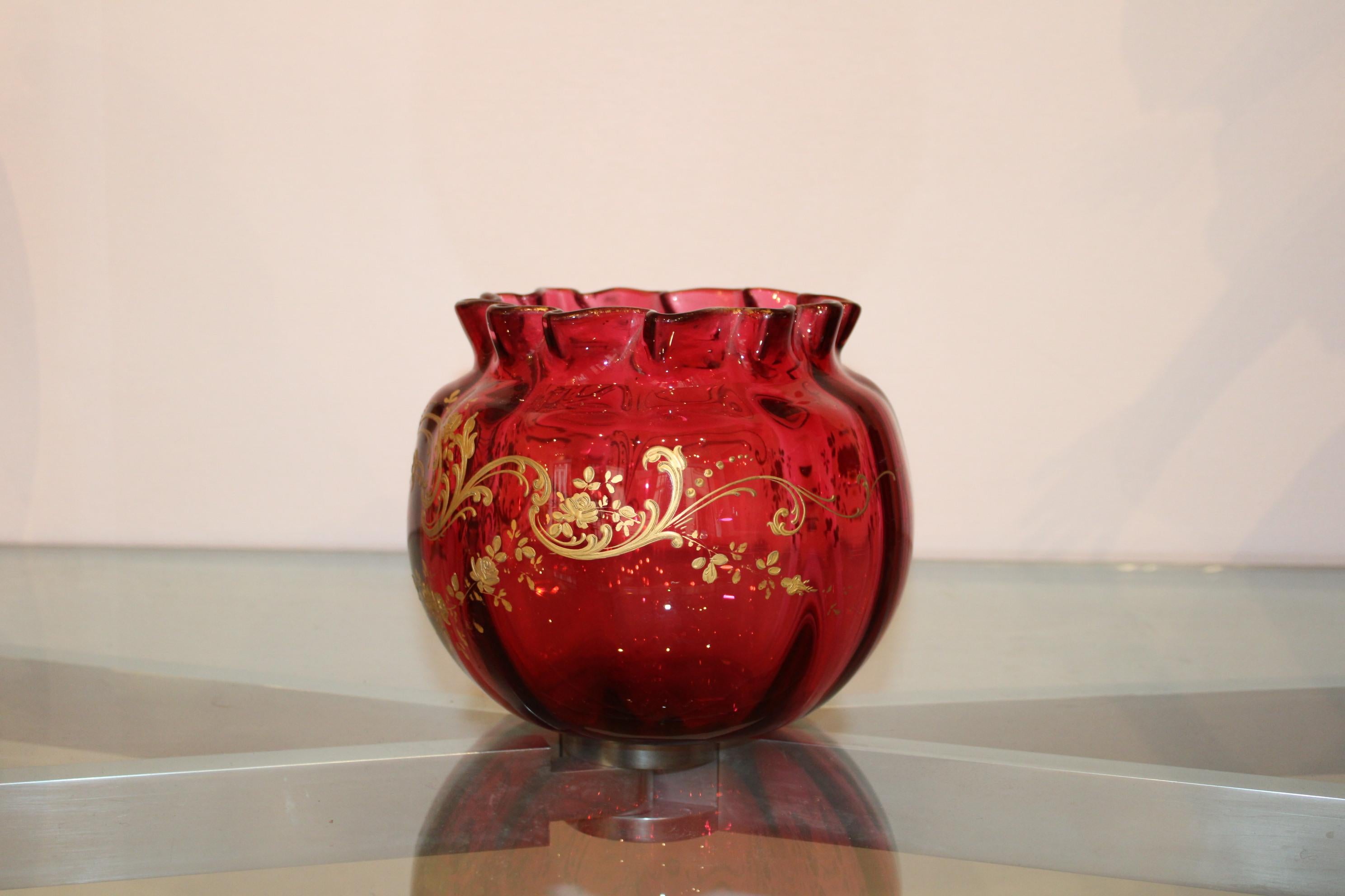 Legras Glass Vase, France, 20th Century For Sale 9
