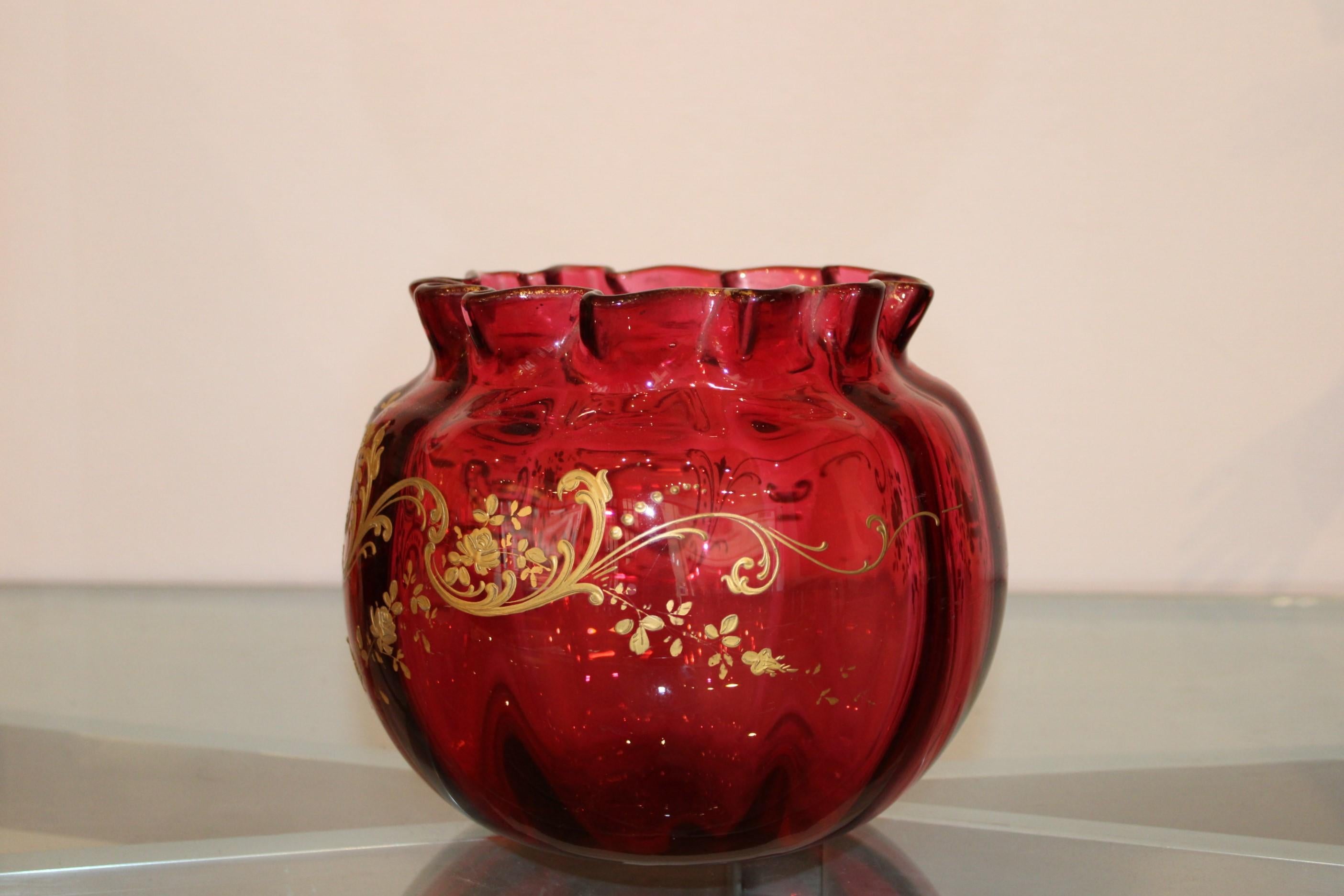 Legras Glass Vase, France, 20th Century In Fair Condition For Sale In Paris, FR