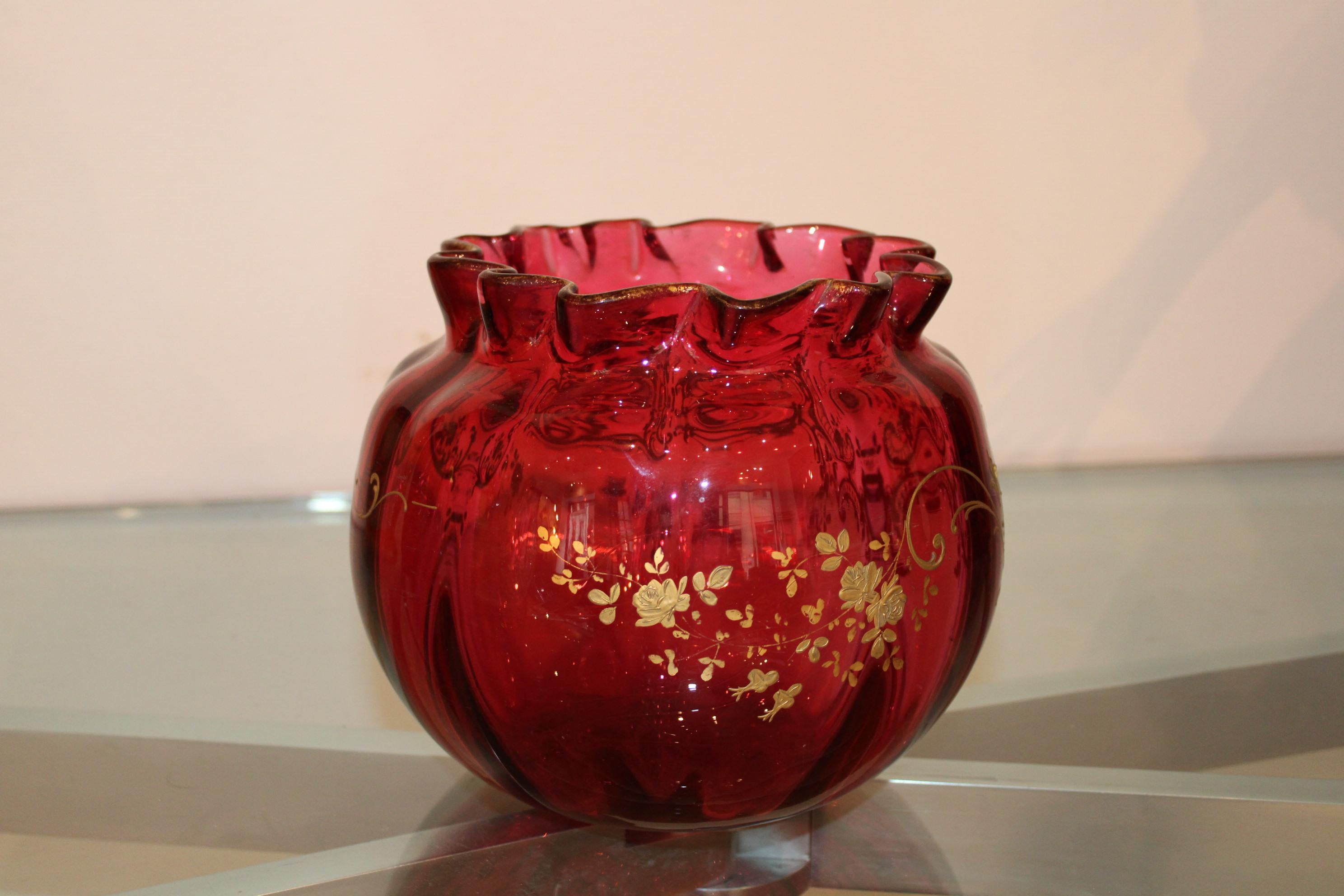 Legras Glass Vase, France, 20th Century For Sale 1